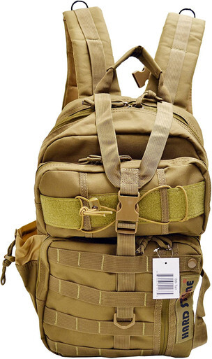 Explorer Coyote Tan Hydration Pack Ready Backpack with Molle & Chest Strap