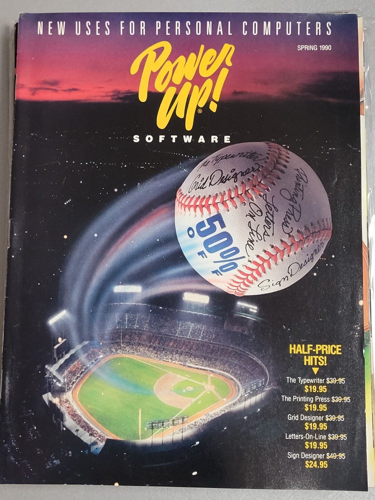 Power-Up Software (1990) Computer Software Catalog USA English VG/VF Condition