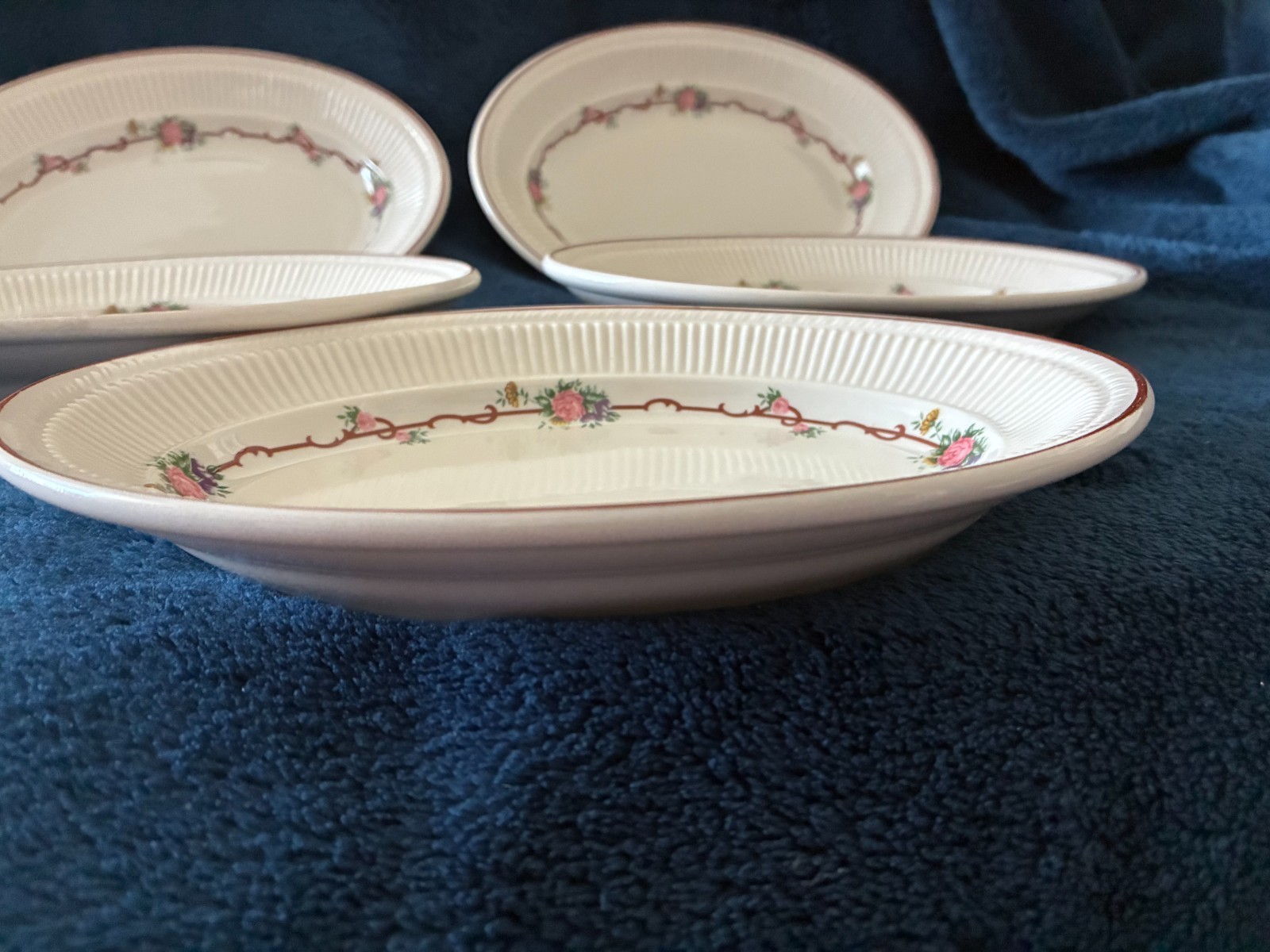 Shenango China Restaurant Ware Oval Soup, Pasta Bowl, Set of 5