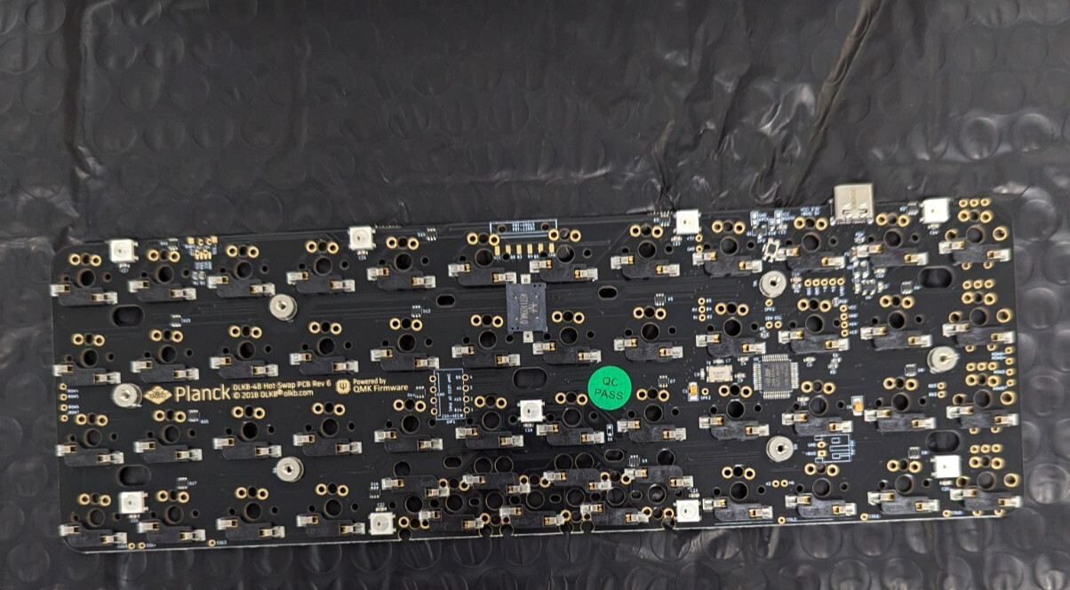 Drop+ OLKB Planck REV6 High-Pro Acrylic MX Compatible Plate No Keycaps/Switches