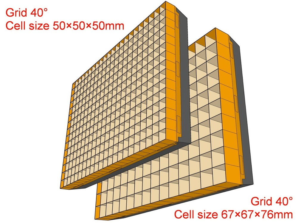 Grid for LiteMat 2L PolySkirt, Version with cell depth 50mm (2”)