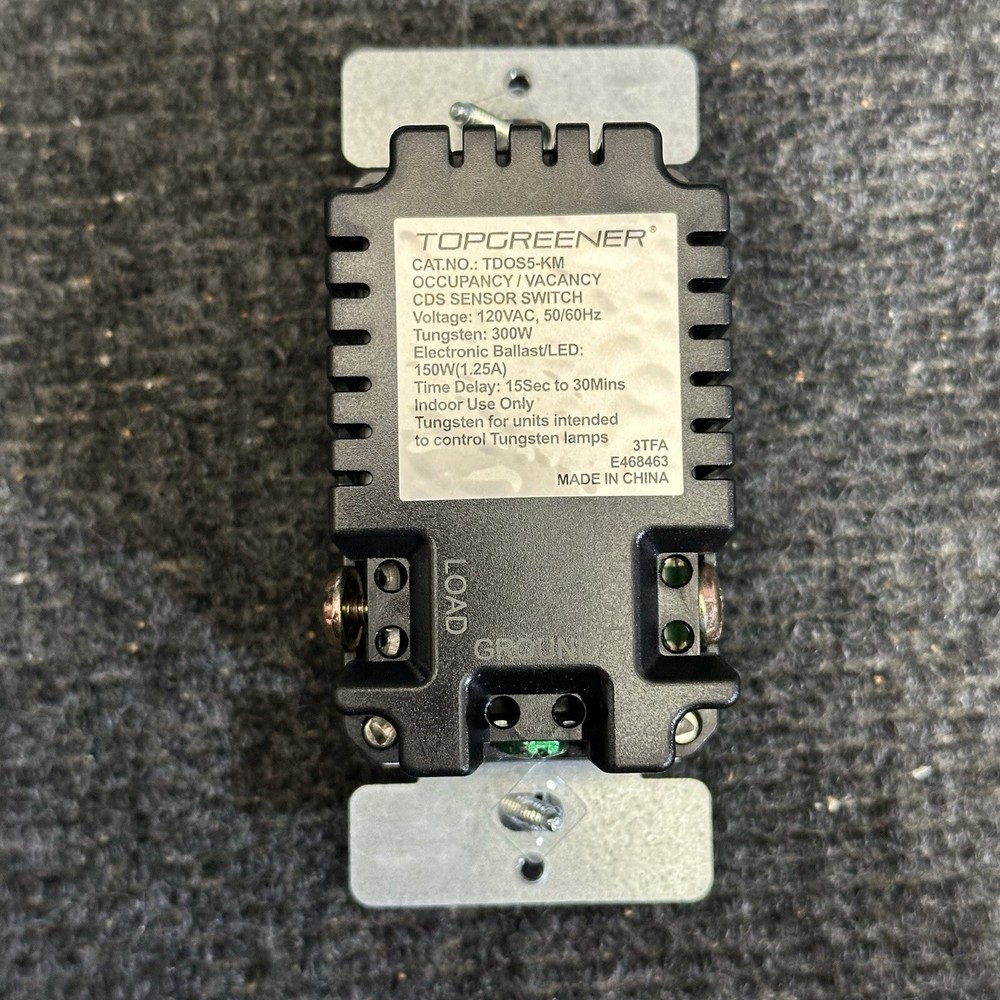 TOPGREENER 6 pack TDOS5-KM-W6P-FF Occupancy / Vacancy Motion Sensor Light Switch