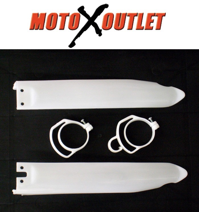 Kawasaki Fork Guards KX 125 250 500 Protectors Lower Plastic Cover Guides 96-03