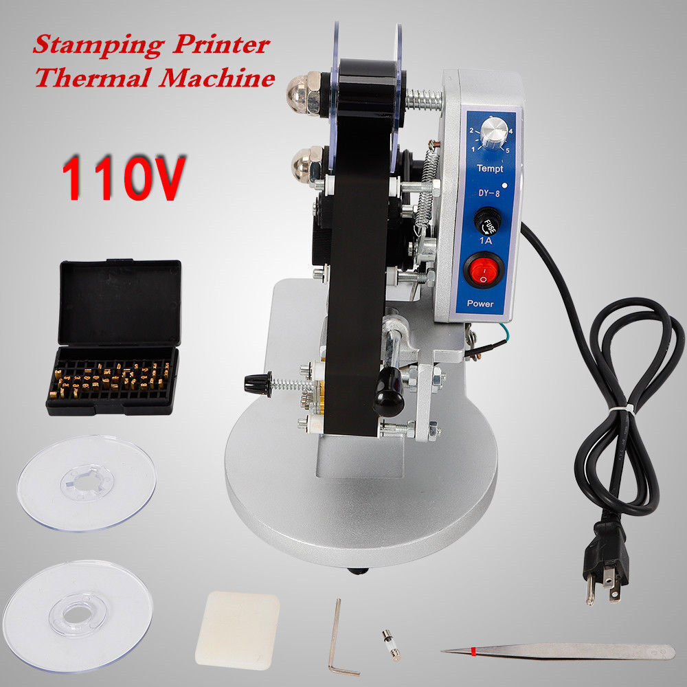 Hot Stamping Coding Printer Machine Manual Ribbon Date Batch Character Coding