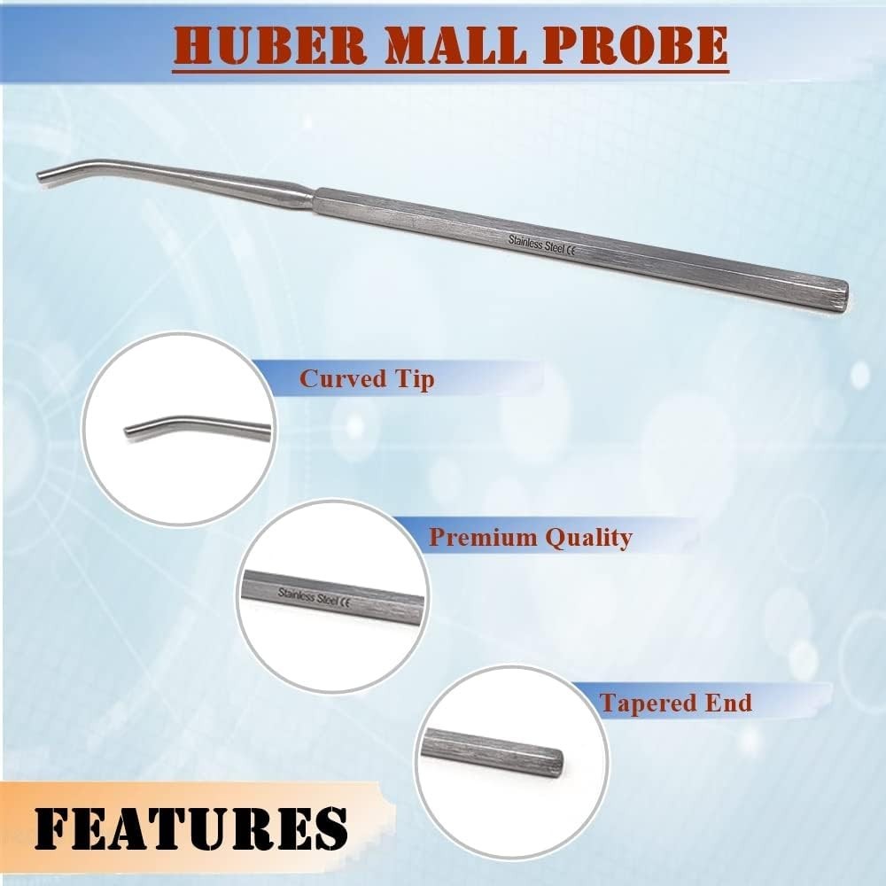 Seeker Mall Probe with Bent Ends Blunt Tips for Students Lab Technicians