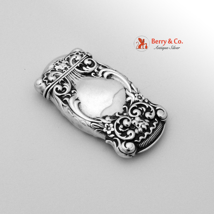 Sterling Silver Match Safe Whiting 1900 Mono MM