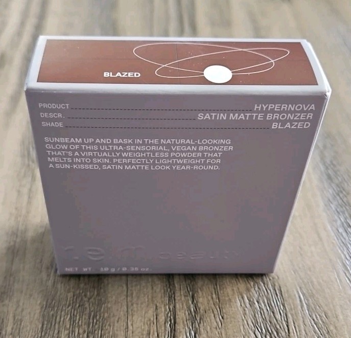 r.e.m. Beauty Hypernova Satin Matte Bronzer ~ BLAZED ~ 10g / .35 Oz