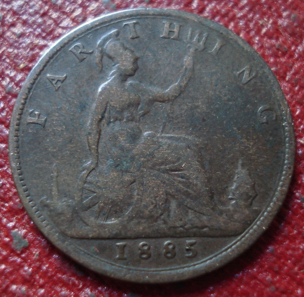 1885 BRITISH FARTHING IN VG CONDITION