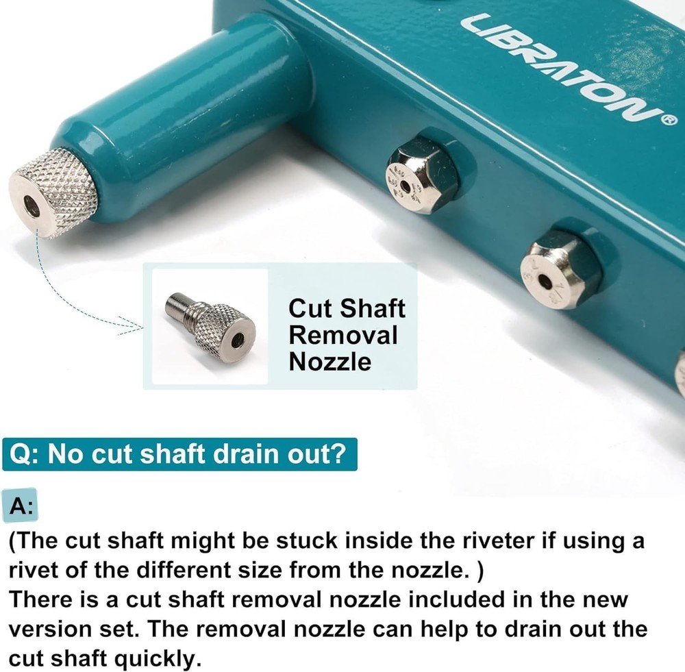 Ergonomic Manual Riveting Tool with 110 Rivets: Durable & Versatile Heads
