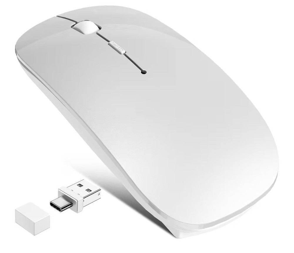 Bluetooth Wireless Laptop Mouse for MacBook Air iPad Mac, 2.4G