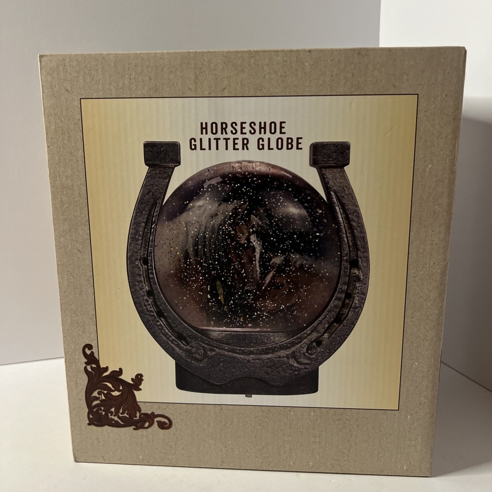 Horseshoe Glitter Globe