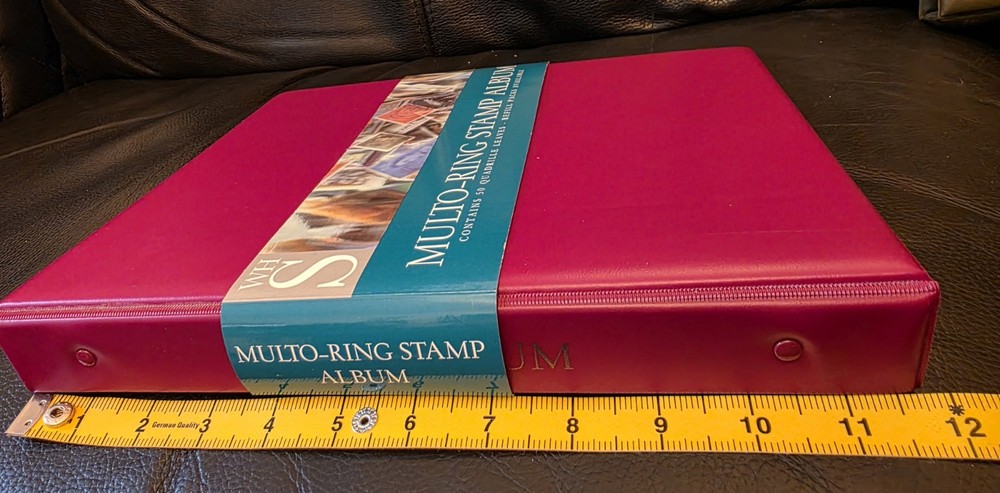 New WHS Red Multo Ring Multi Ring Stamp Album No insert Pages, Album Only