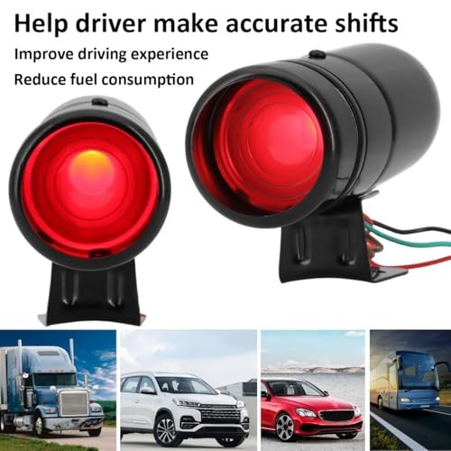 Tacho Gauge Shift Light Car Adjustable Tachometer Shift Alarm Light Red Light
