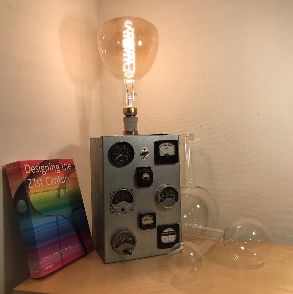 ‘Test Lab’ Upcycled feature lamp