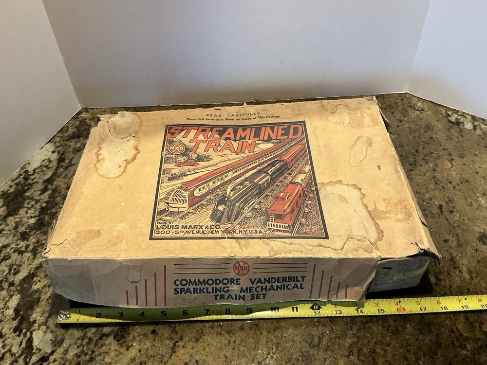 Vintage Marx No. 560 Commodore Vanderbilt Sparkling Mechanical Train Set