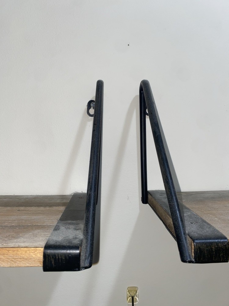 Wall Shelf Rustic Metal And Wood