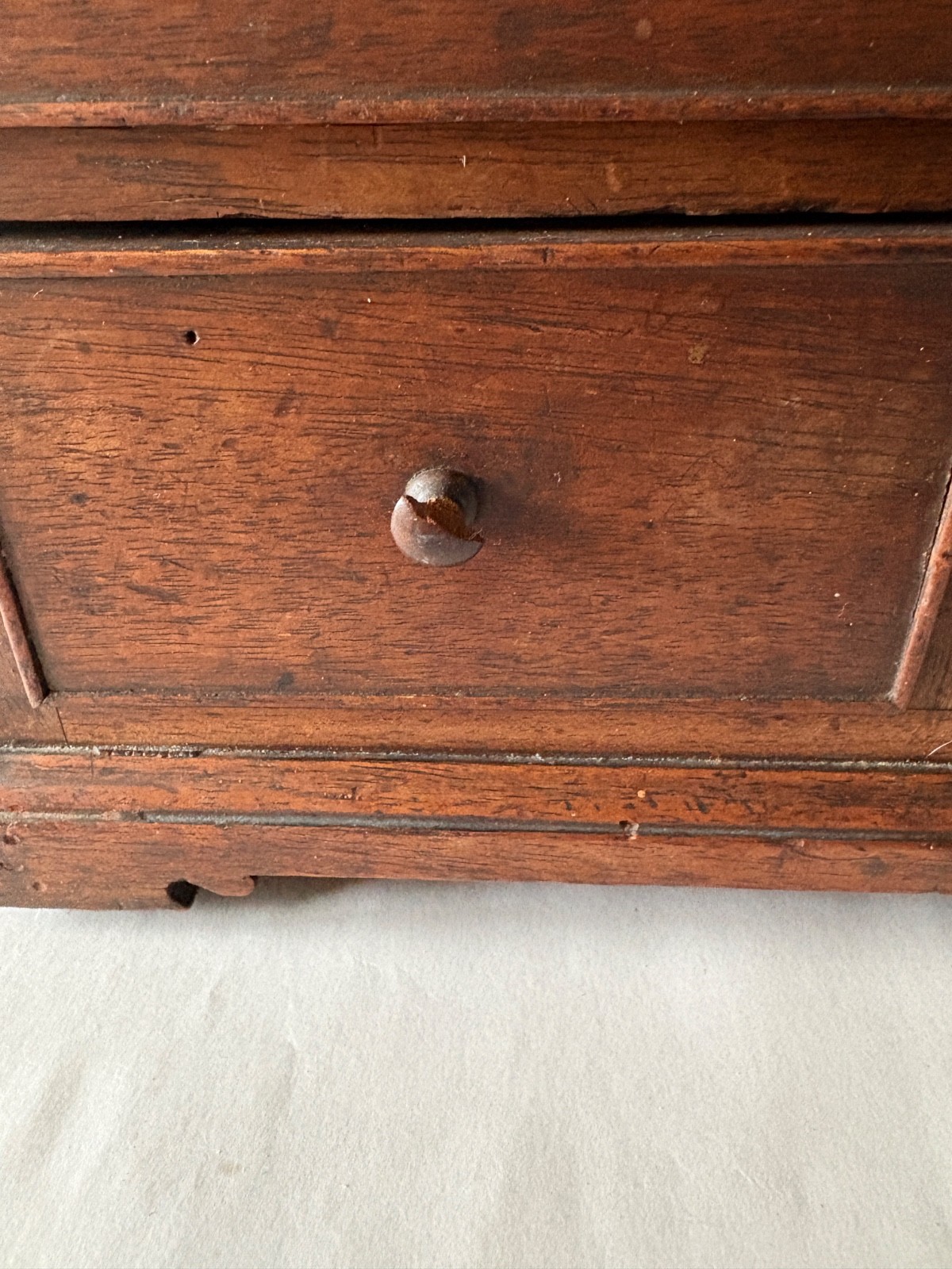 Antique Table Top Walnut Hand Dovetailed Dresser/Salesman Sample/Apprentice