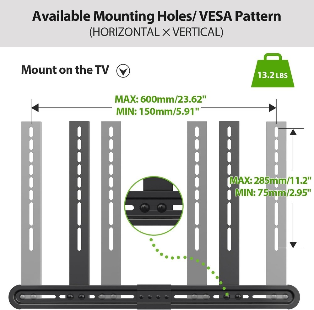 Versatile Sound Bar TV Bracket - Adjustable Holder, Easy Installation