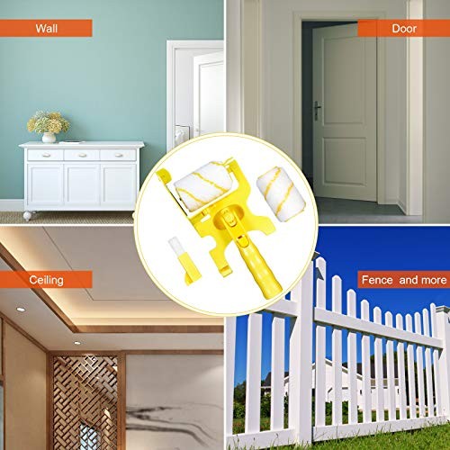 9 Set Paint Edger Combo Kit Paint Edger Roller Brush Multifunctional Handheld