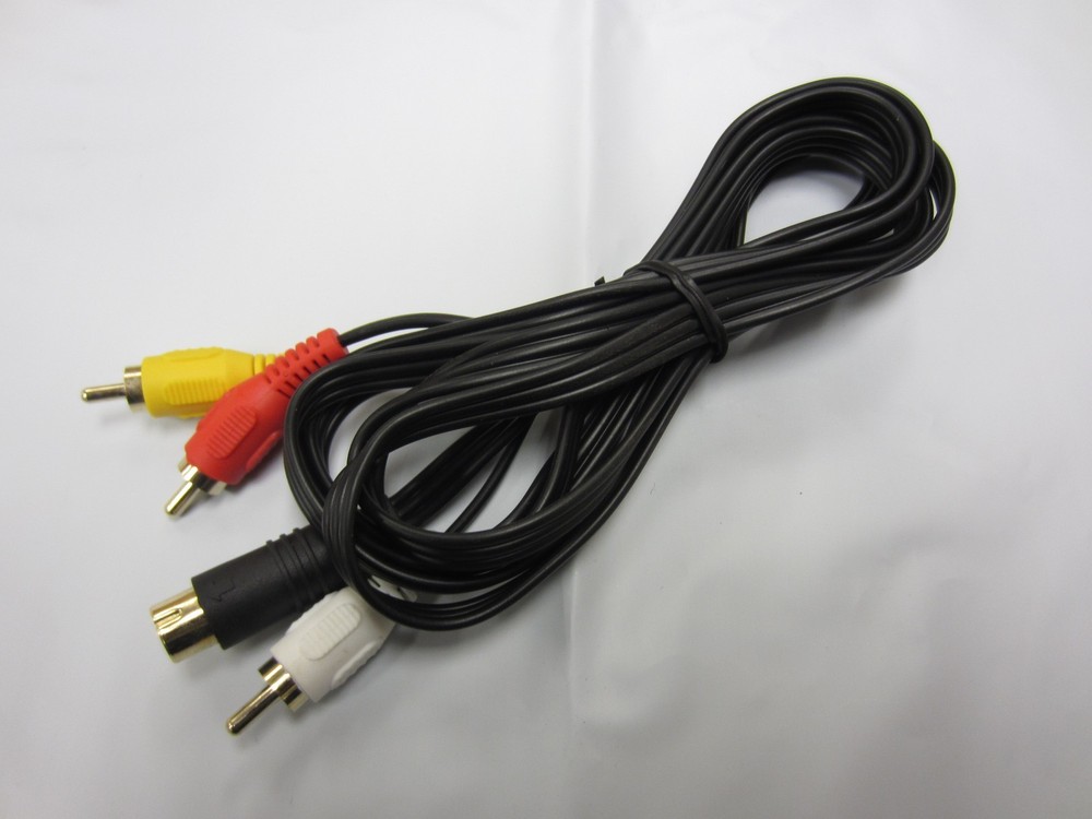 AV Stereo RCA Cable - 6FT - Compatible with Sega Saturn