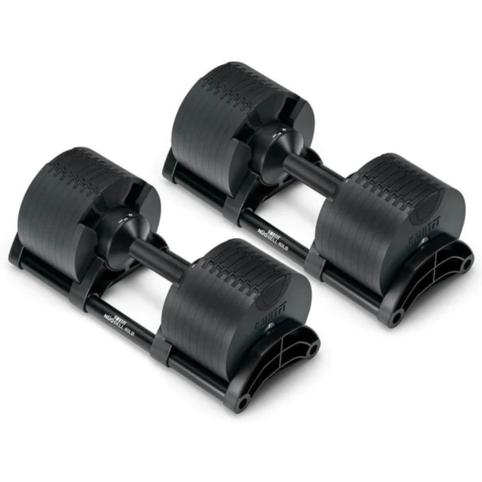 SMRTFT NUOBELL Adjustable Dumbbells | Original All-in-One Dumbbell | Rack Only