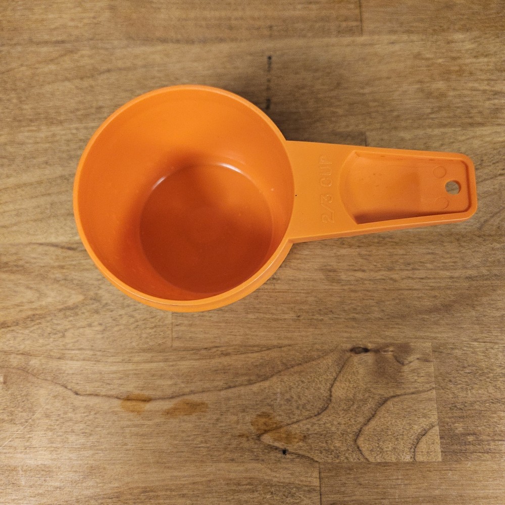 Vintage Tupperware Orange Measuring Cup 2/3 CUP Replacement