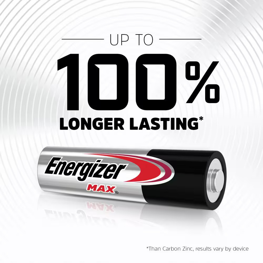 MAX AA Batteries (36-Pack), Double a Alkaline Batteries