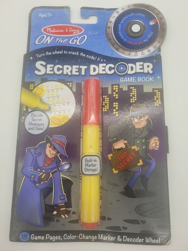 Melissa & Doug Secret Decoder Game Book On the Go Travel Activity Book.