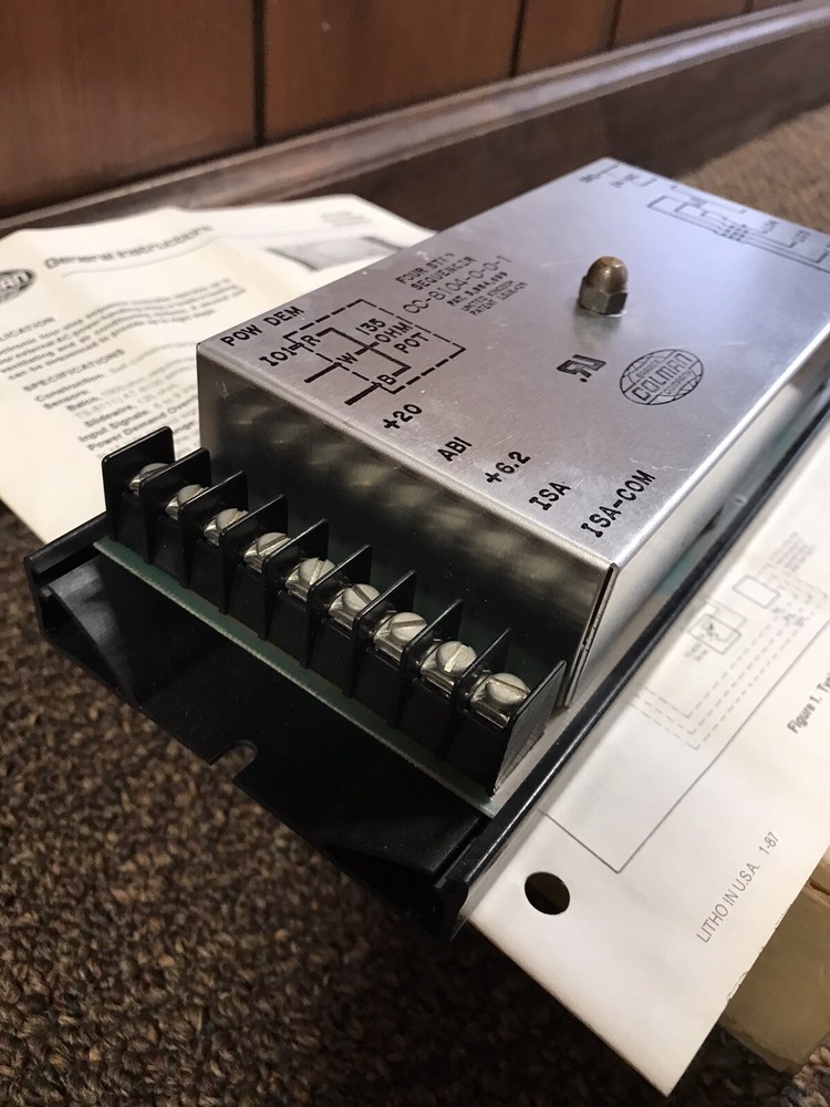 New genuine Colman Controline CC8104001 solid state 4 stage sequencer Invensys