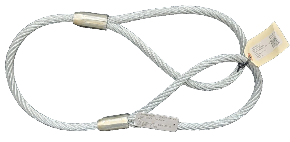 Mid-State Industrial 2 Ton 1/2" 3' IPS Wire Rope Sling