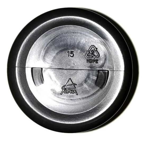 8oz Black HDPE Plastic Jars