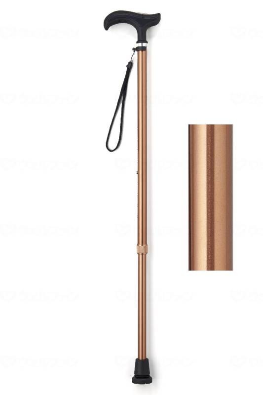 Wellfan Magokoro Walking Cane Basic 9791 Brown