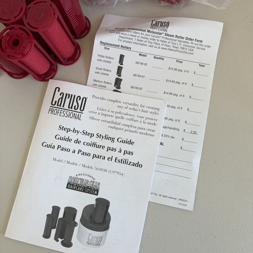 Caruso Pro Molecular Steam Hairsetter Proset 30 Rollers Complete Multi Size