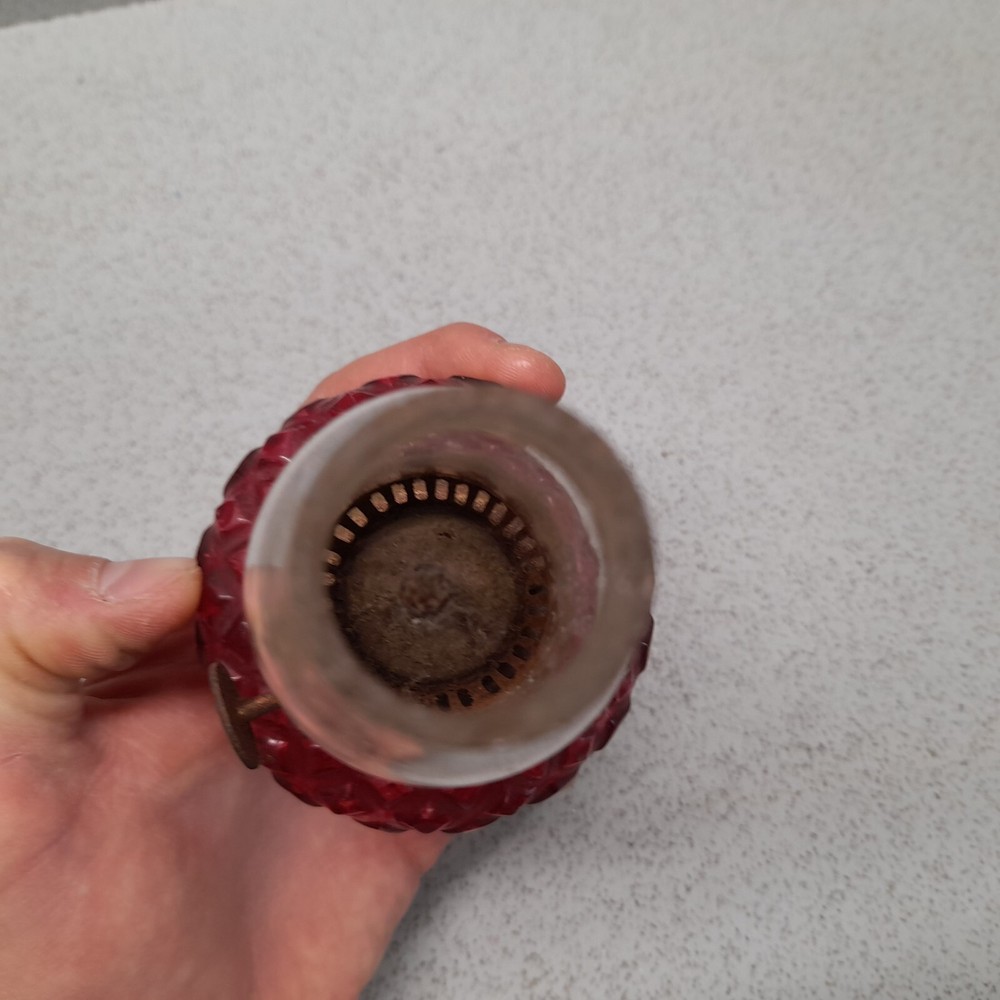 Oil lamp- With Wick. Missing a pedestal/ base