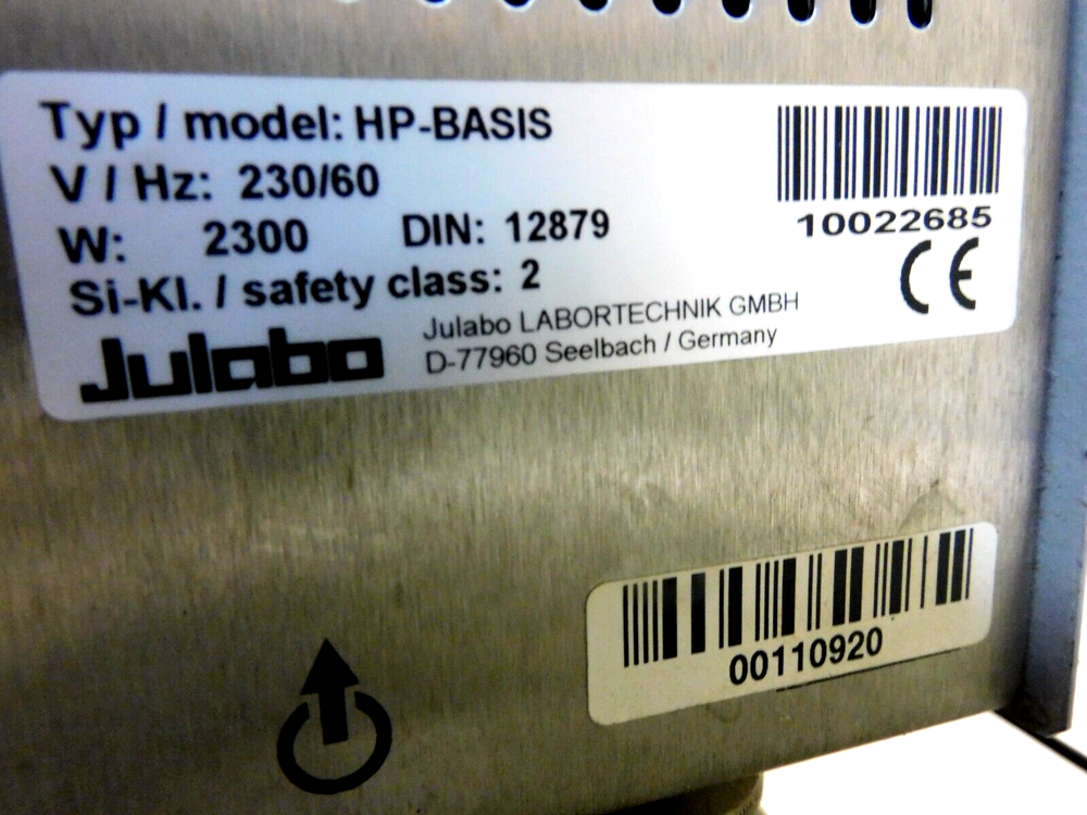 Julabo 39 Circulating Heating Water Bath HP-BASIS Digital Controller 230V 2300W