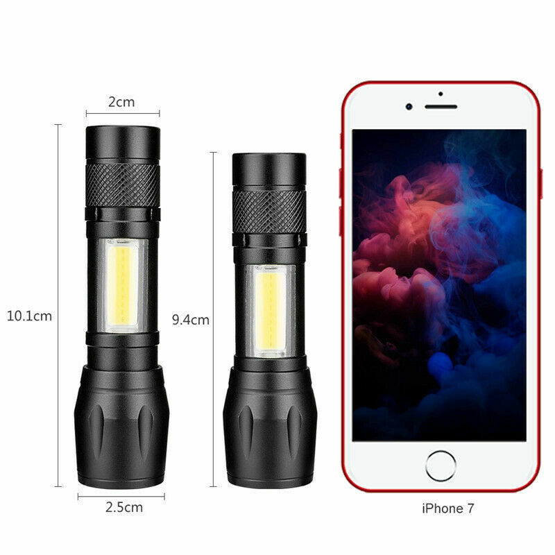 LED Tactical Flashlight Super Bright Mini USB Rechargeable Camping Flashlight US
