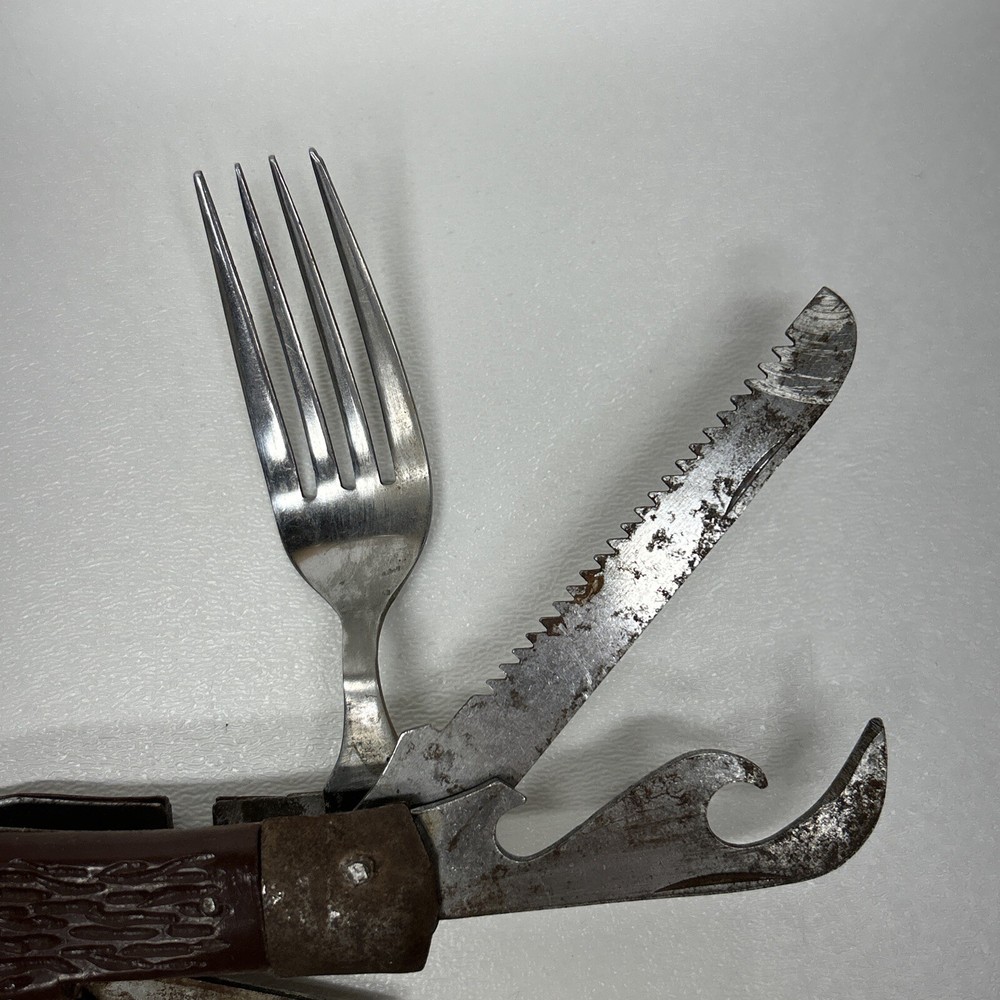 Vintage Multi-Functional Camping Survival Pocket Knife Tool