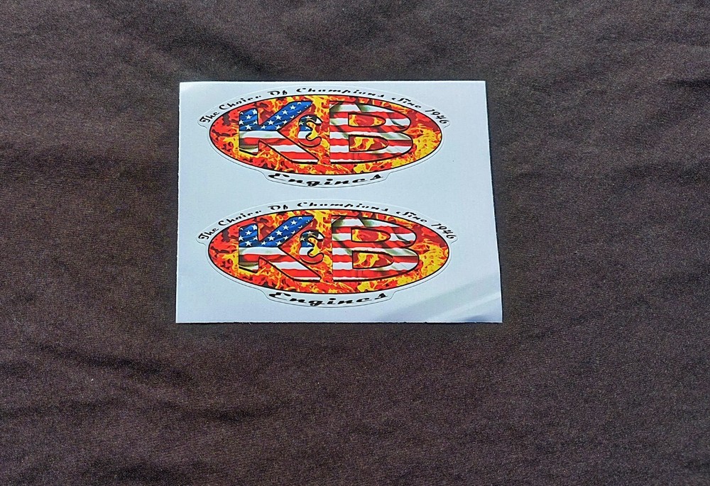 K&B Engine Custom Graphics Decals RC Plane Airplane