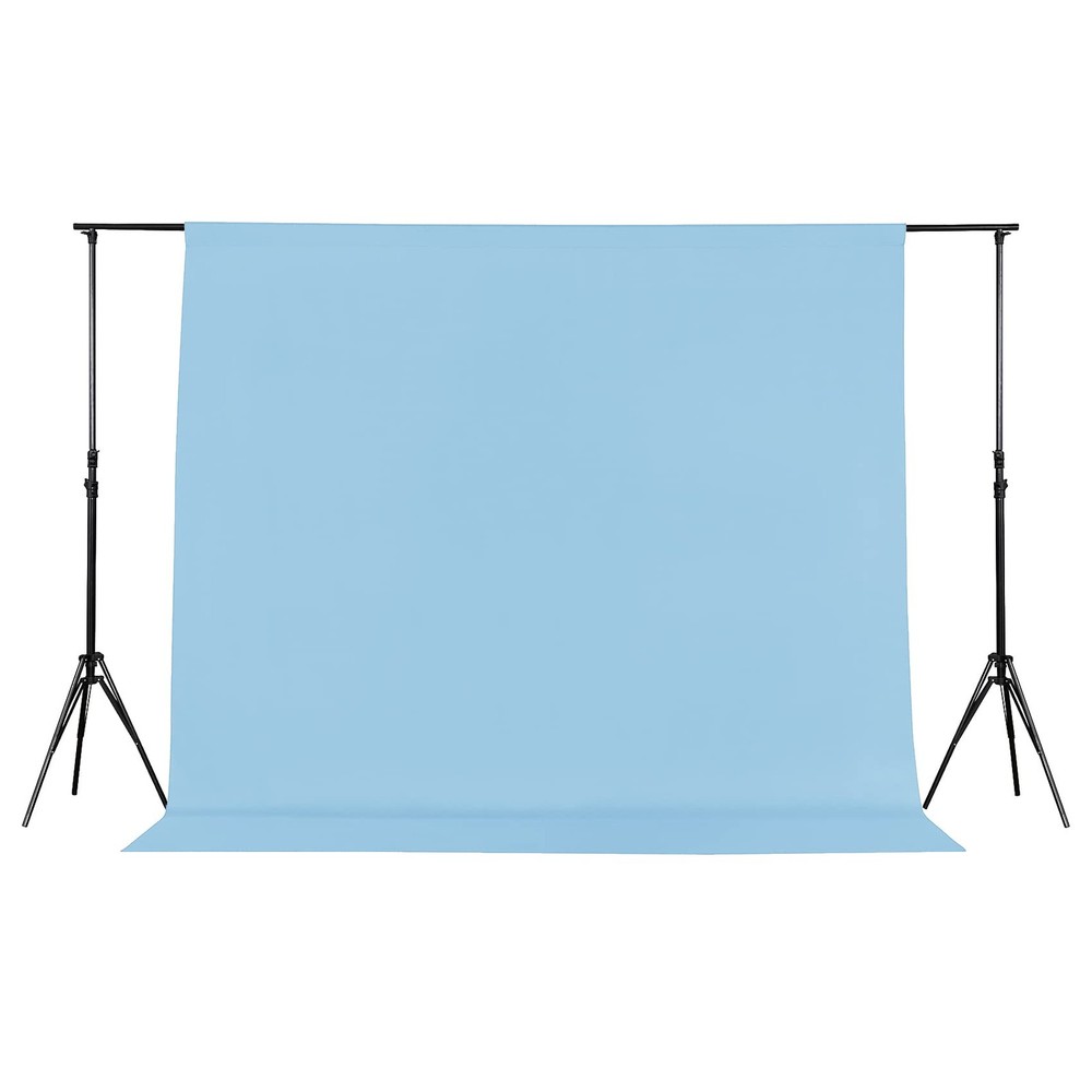 5X7FT Light Blue Backdrop Background for Photography,Polyester Backdrop Curta...