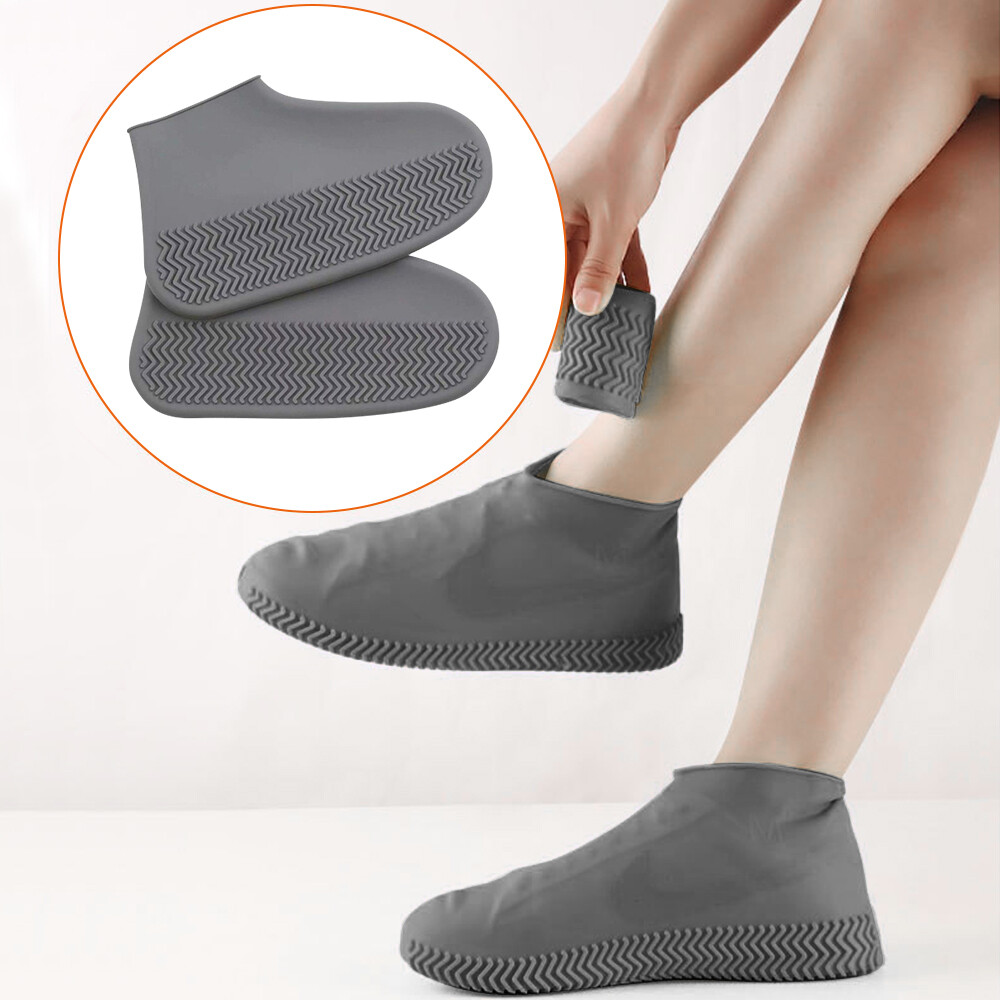 Anti-Slip Silicone Rain Shoe Covers Reusable Waterproof Shoes Cover Protector US