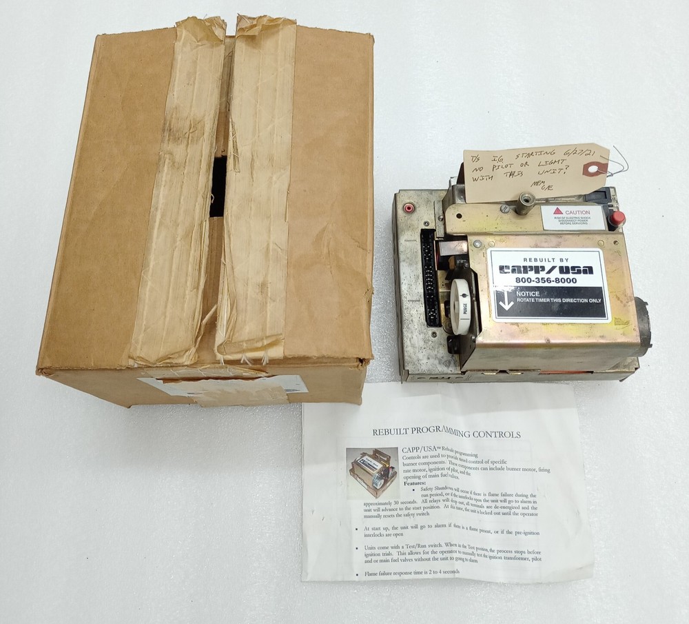 CAPP USA 31931 BURNER CONTROL PROGRAMMER