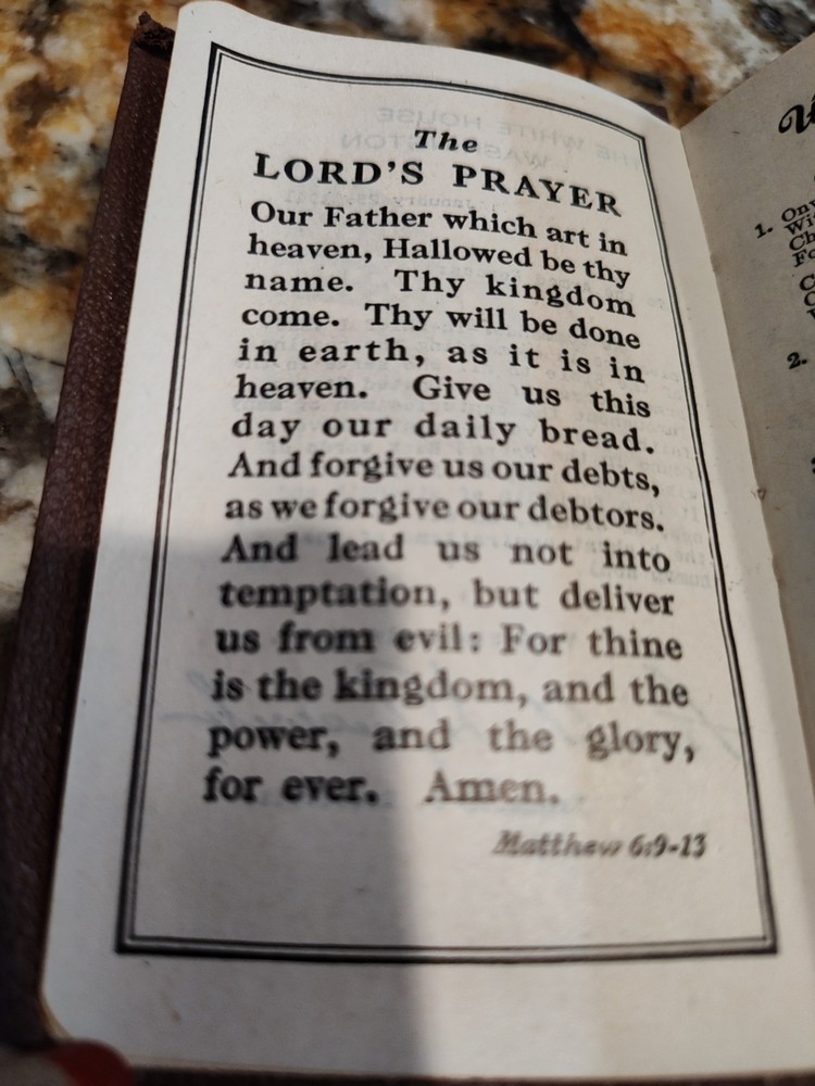 1941 WWII US Army New Testament W/Psalms Pocket Edition Franklin D.Roosevelt