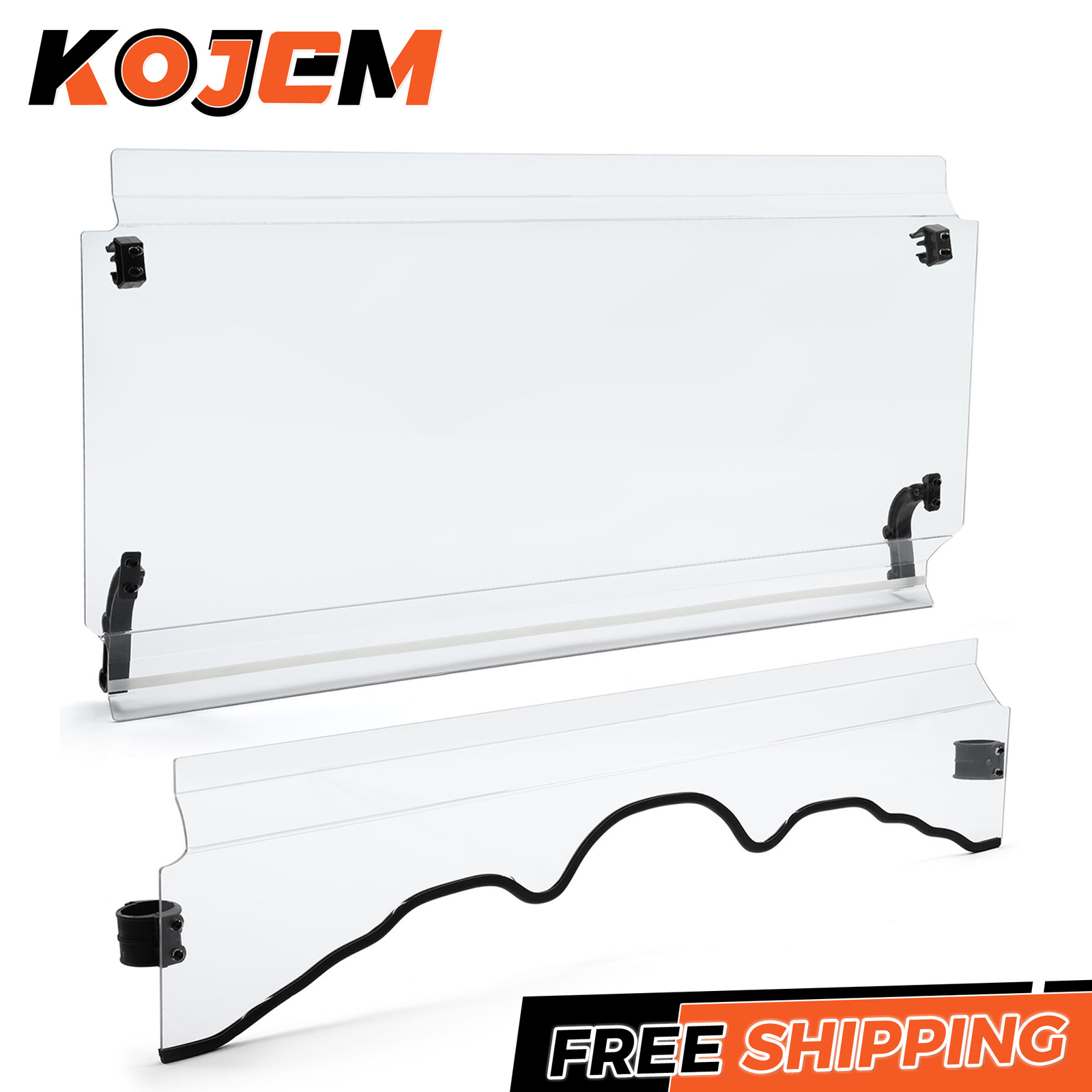 For MASSIMO MSU, Bighorn, Outfitter ,Cub Cadet 500/700 2pc Front Windshield