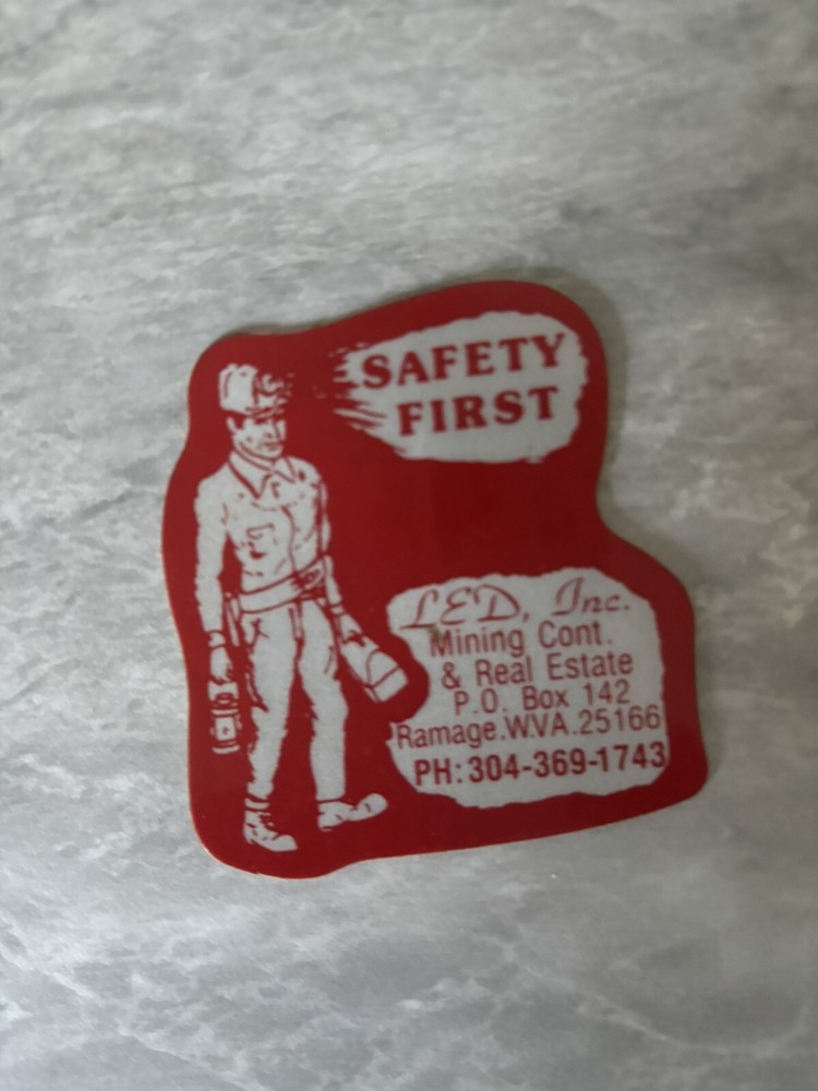 COAL MINING STICKERS Nice Older One