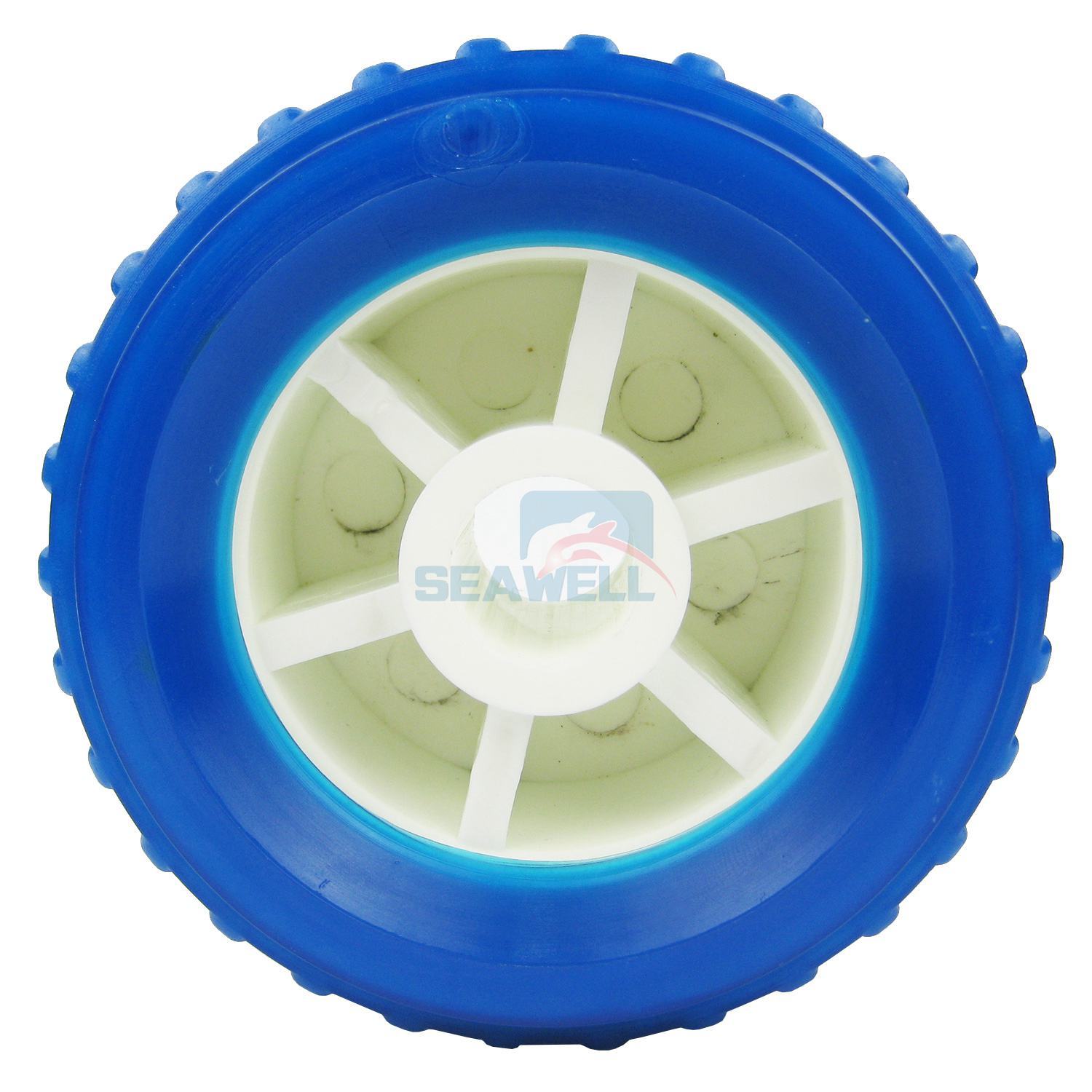 4PCS Boat Trailer Roller Marine Inflatable Boat Ribbed Wobble Roller Plastic