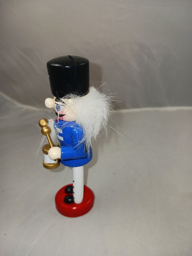 4.5 Inch Nutcracker Card Holder -- Blue