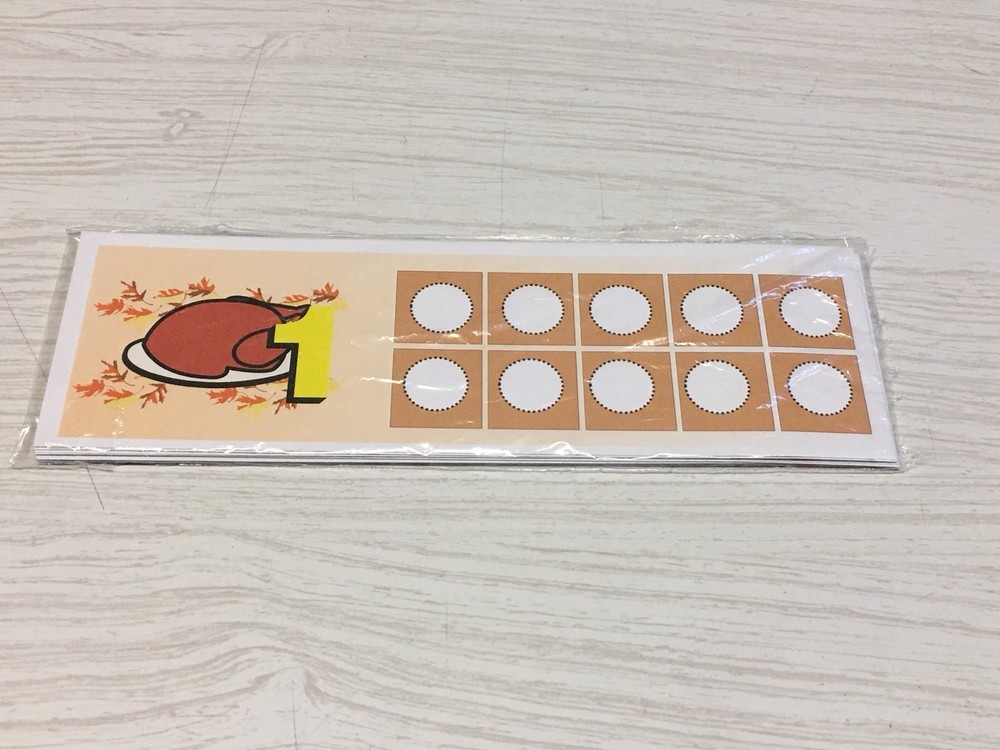 Thanksgiving -Turkey Dinner Ten-Frames - Laminated Activity Set - Teaching