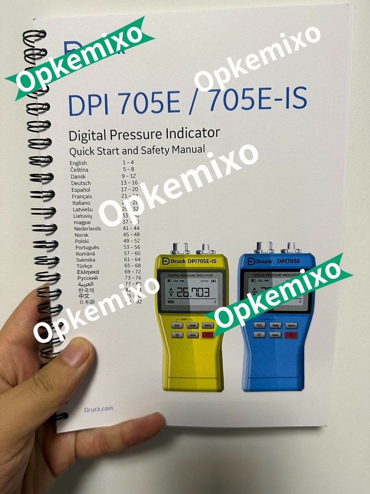 1PCS New Drucker DPI 705E pressure calibrator