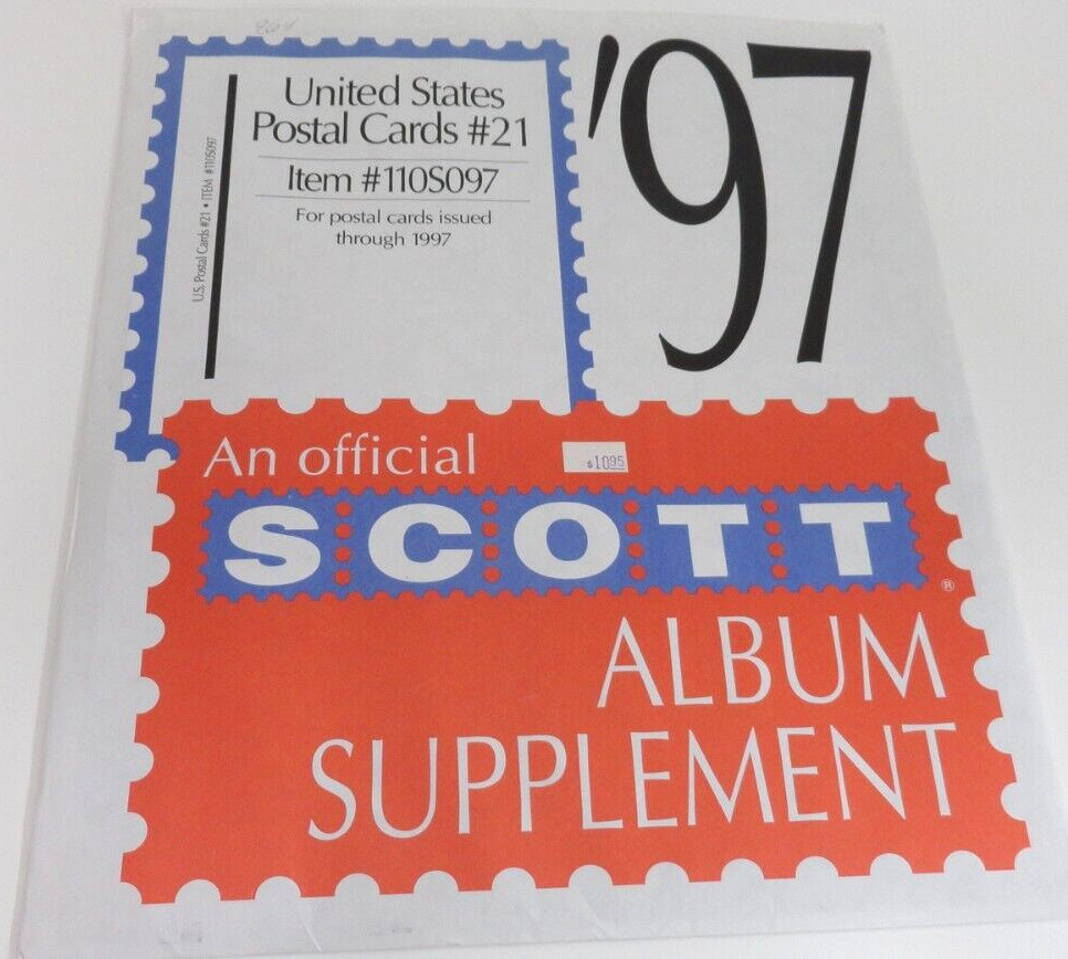Scott 1997 United States Postal Cards Supplement #21 110S097 NOS