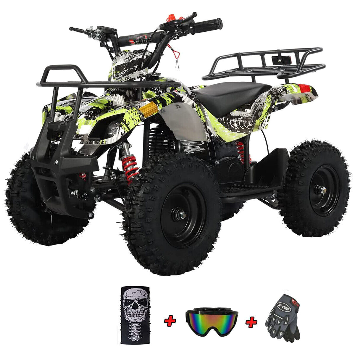 X-PRO Eagle 40cc Kids ATV 4 Stroke Mini Quad Kid 4 Wheeler Pull Start Disc Brake